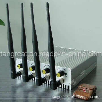 Adjustable Cell Phone, WiFi Jammer with Remote Control (TG-101B-PRO)